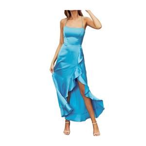 Dress Forum | Dresses | New Dress Forum Going Out Open Back Ruffled Maxi Dress In Blue Topaz | Poshmark Dress Forum | Dresses | New Dress Forum Going Out Open Back Ruffled Maxi Dress In Blue Topaz | Poshmark